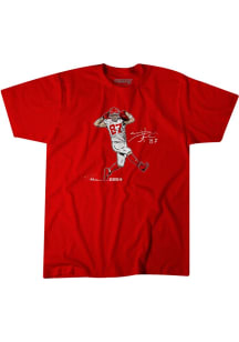 Travis Kelce Kansas City Chiefs Youth Red Superstar Pose Player Tee