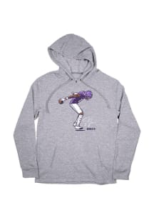 Justin Jefferson Minnesota Vikings Mens Grey Superstar Pose Player Hood