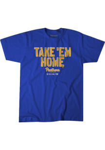 Pitt Panthers Blue BreakingT Take Em Home Football Short Sleeve T Shirt