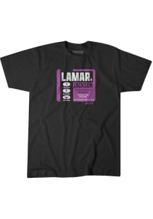 Lamar Jackson Baltimore Ravens Charcoal Perfectly Seasoned Short Sleeve Fashion Player T Shirt