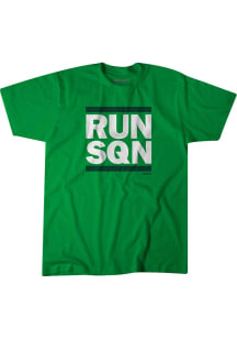 Saquon Barkley Philadelphia Eagles Kelly Green Run SQN Short Sleeve Fashion Player T Shirt