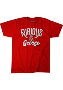 George Karlaftis Kansas City Red Furious George Short Sleeve Fashion Player T Shirt