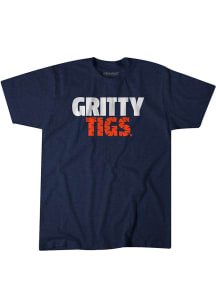 BreakingT Detroit Tigers Youth Navy Blue Gritty Tigs Short Sleeve T-Shirt