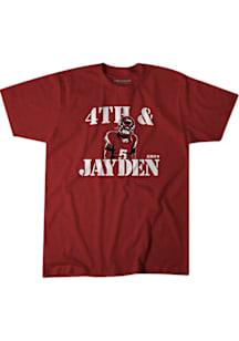 Jayden Daniels Washington D.C. Red 4th and Jayden Short Sleeve Fashion Player T Shirt