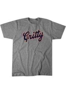 BreakingT Detroit Tigers Grey Gritty Tigers Short Sleeve Fashion T Shirt