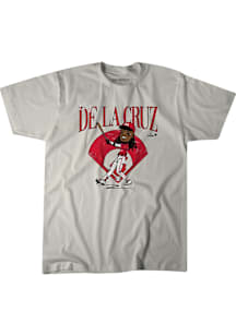 Elly De La Cruz Cincinnati Reds Ivory Diamond Caricature Short Sleeve Fashion Player T Shirt