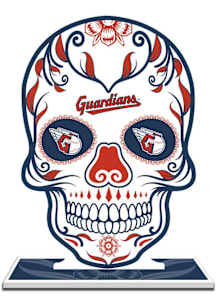 Cleveland Guardians Skull Figurine