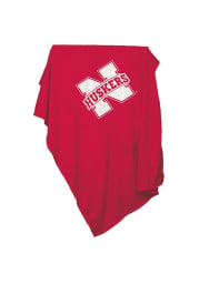 Nebraska Cornhuskers Team Logo Sweatshirt Blanket