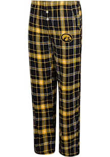 Concepts Sport Iowa Hawkeyes Womens Black Flannel Loungewear Sleep Pants