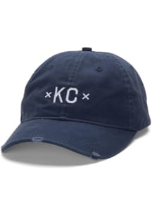 Made Mobb Kansas City KC Signature Adjustable Hat - Navy Blue