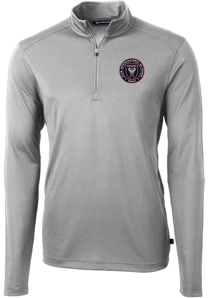 Cutter and Buck Inter Miami CF Mens LIGHTGREY Virtue Eco Pique