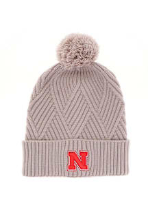 Nebraska Cornhuskers  Textured Cuff Knit Beanie Mens Knit Hat