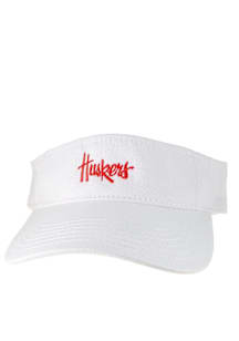 Nebraska Cornhuskers Mens  Script Visor Adjustable Visor