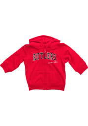 Colosseum Rutgers Scarlet Knights Baby Rally Loud Long Sleeve Full Zip Sweatshirt - Red