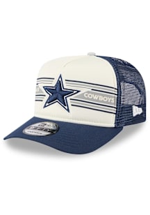 New Era Dallas Cowboys Banner A-Frame 9FIFTY Adjustable Hat - Navy Blue