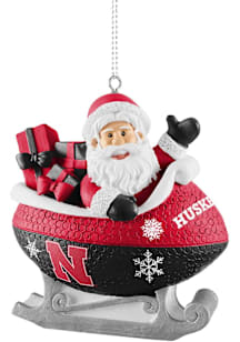 Nebraska Cornhuskers Sleigh Ornament - Red