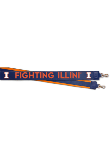 Hailey 2in Wide Illinois Fighting Illini Womens Purse Strap - Orange