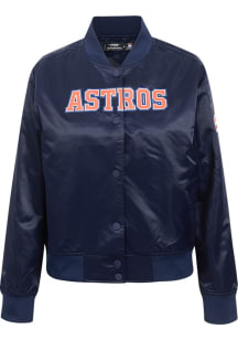 Pro Standard Houston Astros Mens Navy Blue Classic Light Weight Jacket