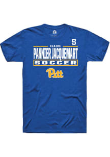 Claire Pannier Jacquemart Rally Mens Blue Pitt Panthers NIL Stacked Box Player T Shirt