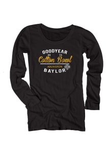 Baylor Womens Black National Playoff Long Sleeve Scoop Neck