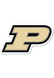 Purdue Boilermakers 2" "P" Dizzler Stickers - Black