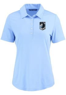 Cutter and Buck Minnesota United FC Womens Light Blue Coastline Eco Short Sleeve Polo Shirt
