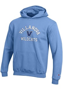 Champion Villanova Wildcats Youth Light Blue Team Graphic Long Sleeve Hoodie
