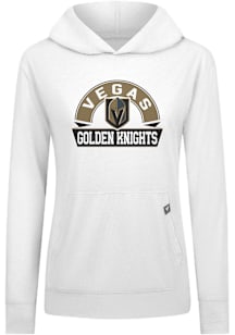 Levelwear Vegas Golden Knights Womens White Relay Banner Arch Hooded Sweatshirt