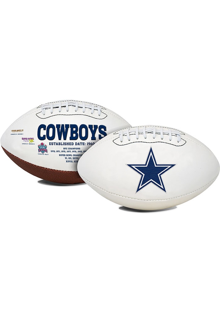 Dallas Cowboys Official Team Logo Autograph Football