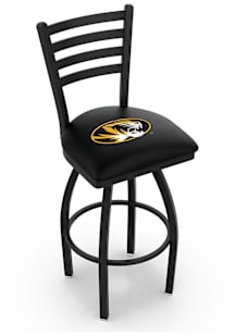 Missouri Tigers High Back Swivel Pub Stool - Black