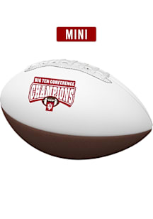 Indiana Hoosiers Logo Brands 2025 Big Ten Football Champions Mini Autograph Football