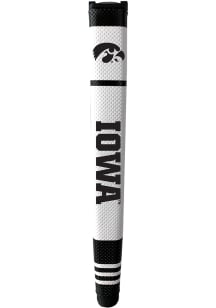 White Iowa Hawkeyes Grip Stripe Putter Cover