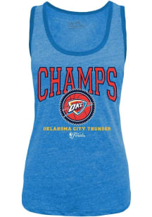 Oklahoma City Thunder Womens Blue 2025 Final Champions Tank Top