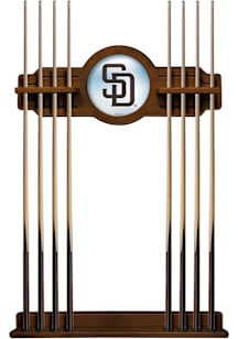 San Diego Padres Solid Wood Cue Rack Pool Table