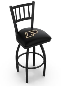 Black Purdue Boilermakers Swivel Counter Pub Stool