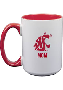 Washington State Cougars Mom 15oz Ceramic Mug - White
