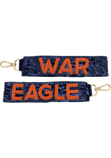 Auburn Tigers beaded Keychain - Navy Blue
