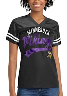 Minnesota Vikings Womens First Team Fashion Football Jersey - Black