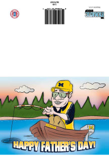 Michigan Wolverines Fathers Day Card