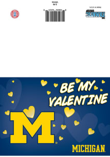 Michigan Wolverines Valentines Day Card Card