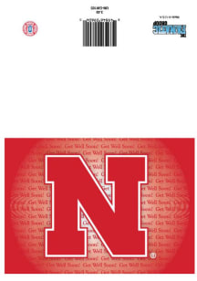Nebraska Cornhuskers Get Well Soon Card -