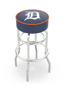 Detroit Tigers Double-Ring Swivel Pub Stool - Silver