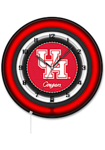 Houston Cougars 19in Neon Wall Clock