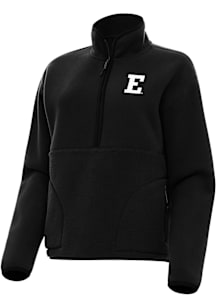 Antigua Eastern Michigan Eagles Womens Black Figure Qtr Zip