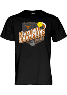 Texas Longhorns Womens Black National Champions Short Sleeve T-Shirt