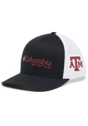 Columbia Texas A&M Aggies CLG PFG Mesh Adjustable Hat - Black