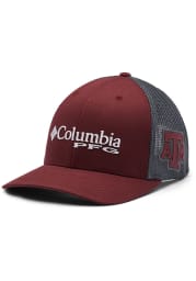 Columbia Texas A&M Aggies CLG PFG Mesh Adjustable Hat - Maroon