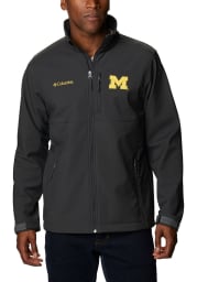 Columbia Michigan Wolverines Mens Charcoal Ascender Heavyweight Jacket