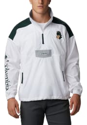 Columbia Michigan State Spartans Mens White CLG Santa Ana Anorak Light Weight Jacket