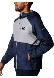 Columbia Penn State Nittany Lions Mens Navy Blue Flash Forward Light Weight Jacket